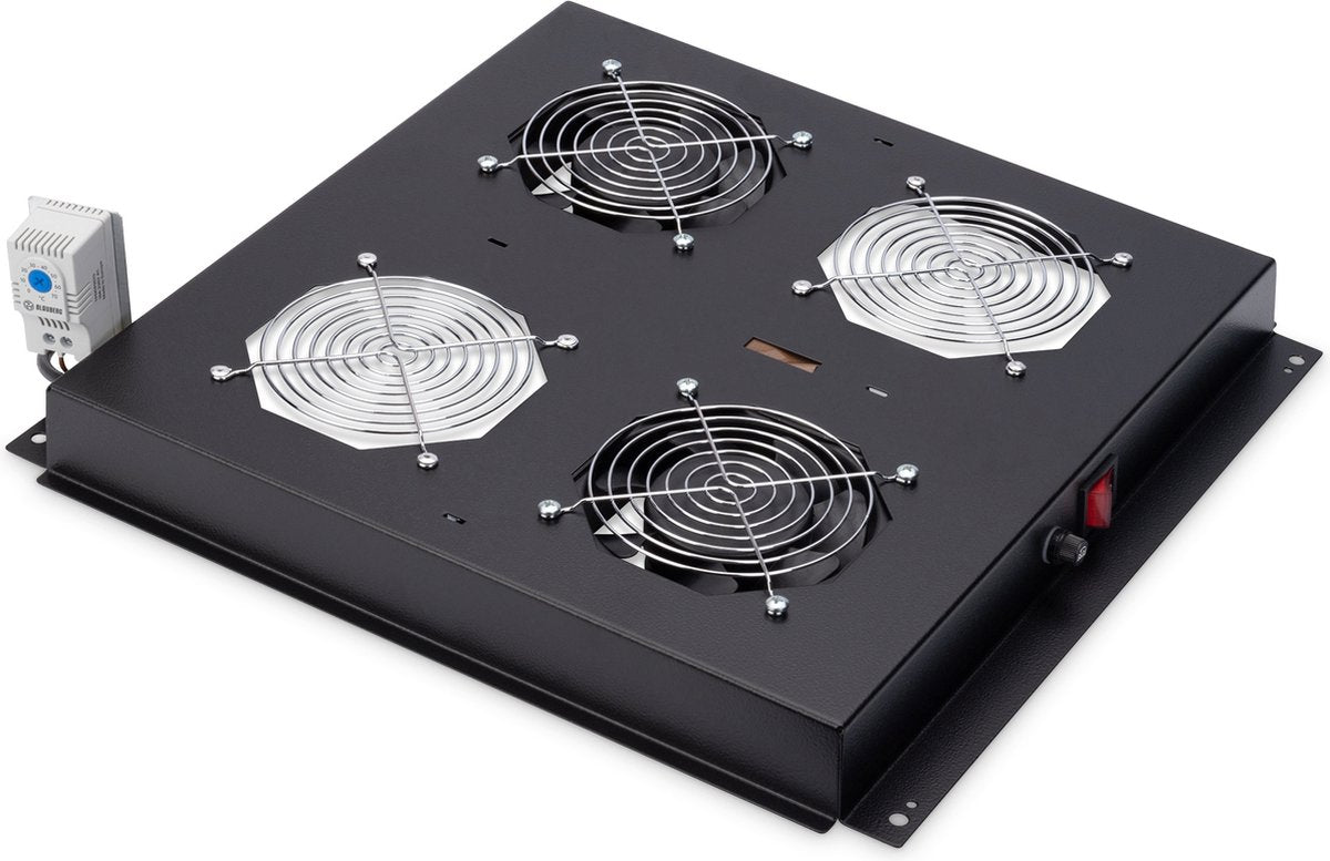 Digitus dn-19 fan-2-b-n accesorios para rack panel de ventilación