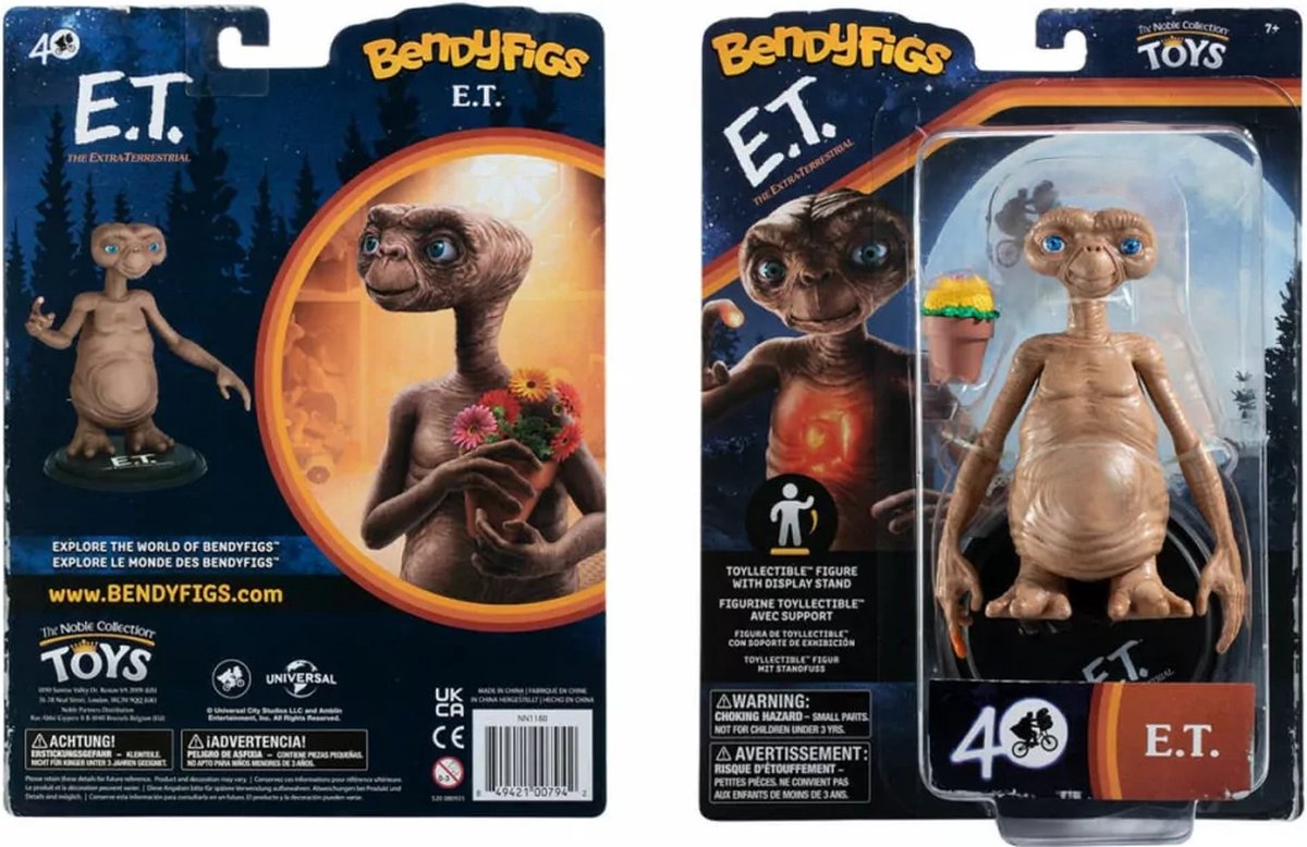 La colección noble et. el extraterrestre- bendyfigs - universal