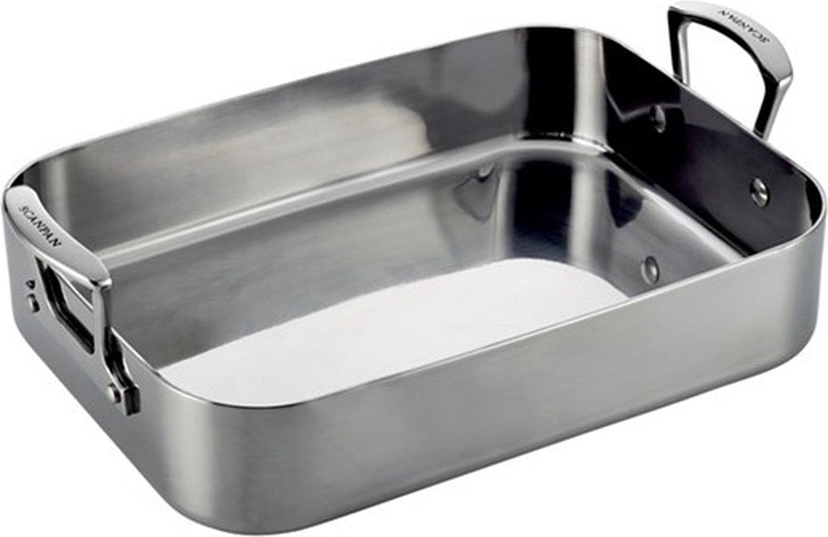 Scanpan fusion 5 - braadslede - ovenschaal - 35x24cm - staal - inductie