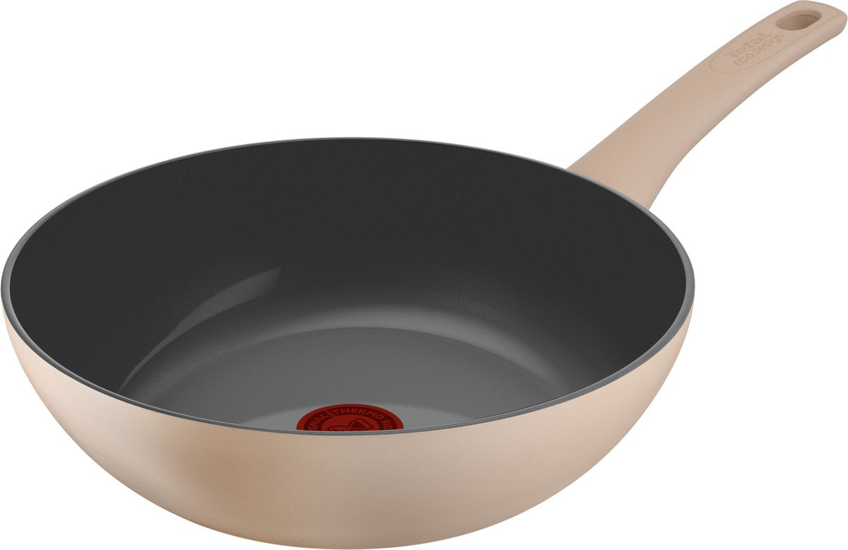 Tefal revive - sartén wok - ø28 cm - cerámica - sin pfas - apta para inducción