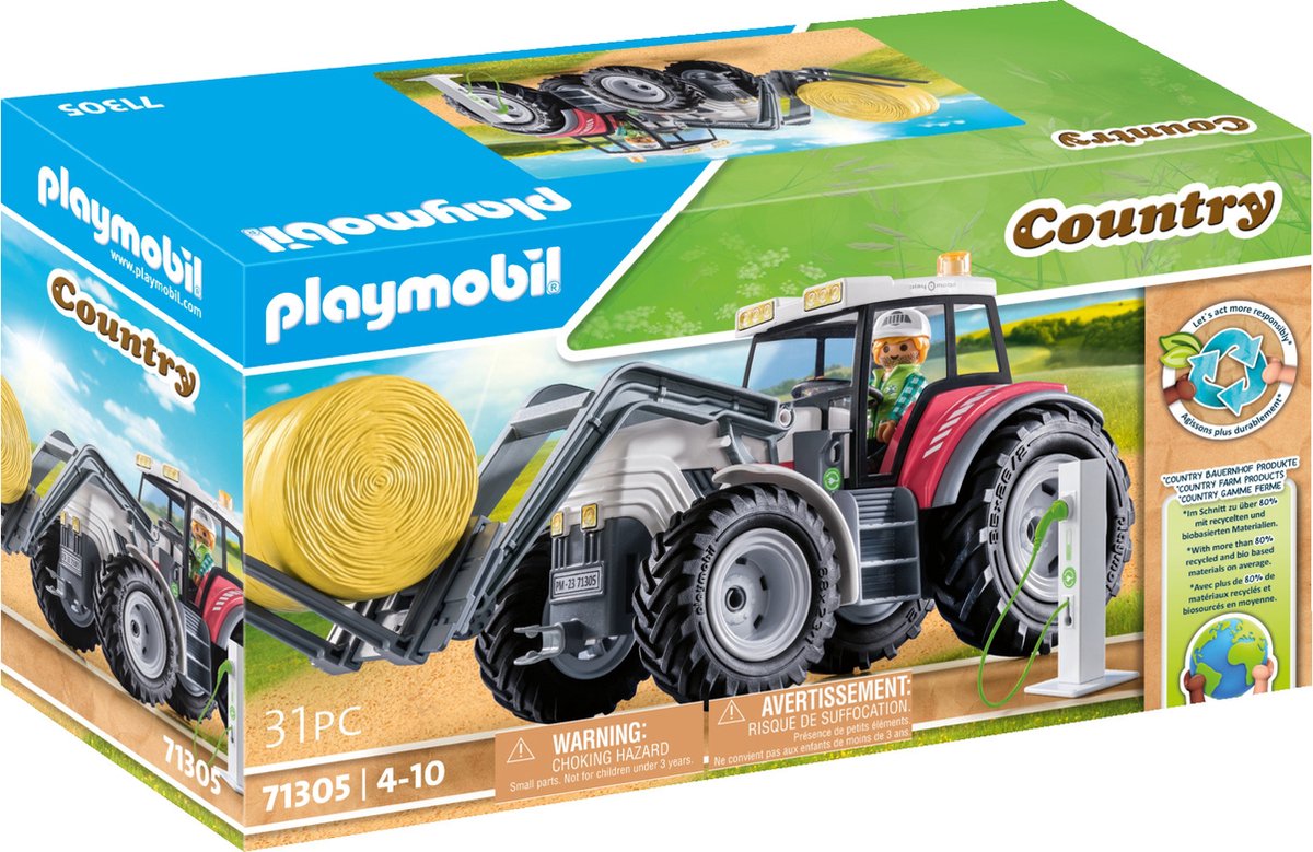 Playmobil Country Large Tractor con accessori 71305
