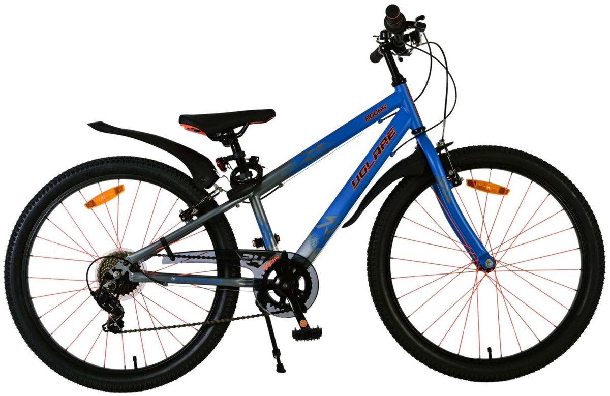 Vlatare Rocky Children's Bicycle's Bicycle 24 pollici Blue 7 Speed