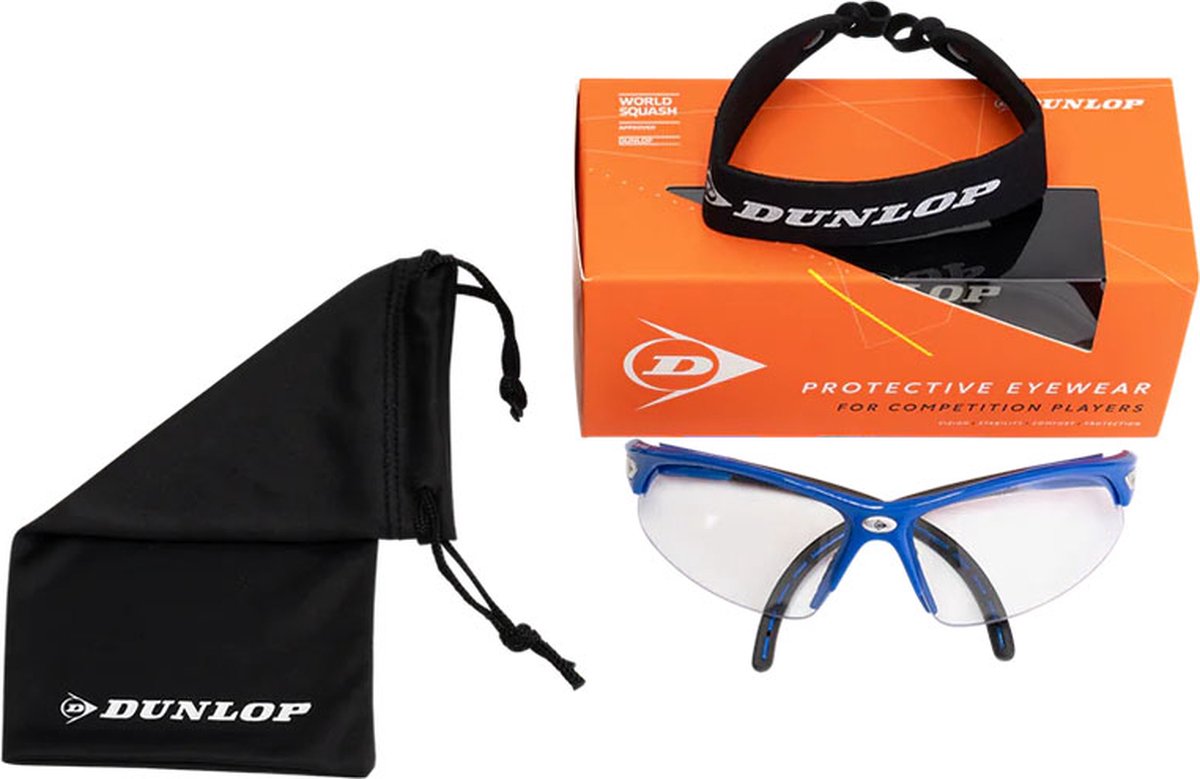 Gafas Dunlop squash i-armor azul