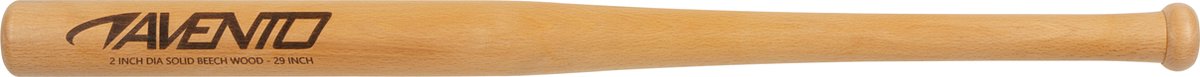 Mazza da baseball Avento - legno - 73 cm - marrone