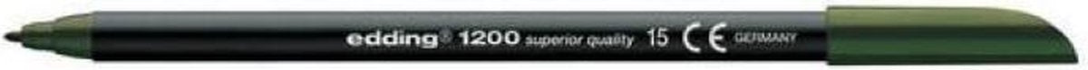 Edding -1200 teken kleur stift olijfgroen 1st 0,5-1 mm 4-1200015