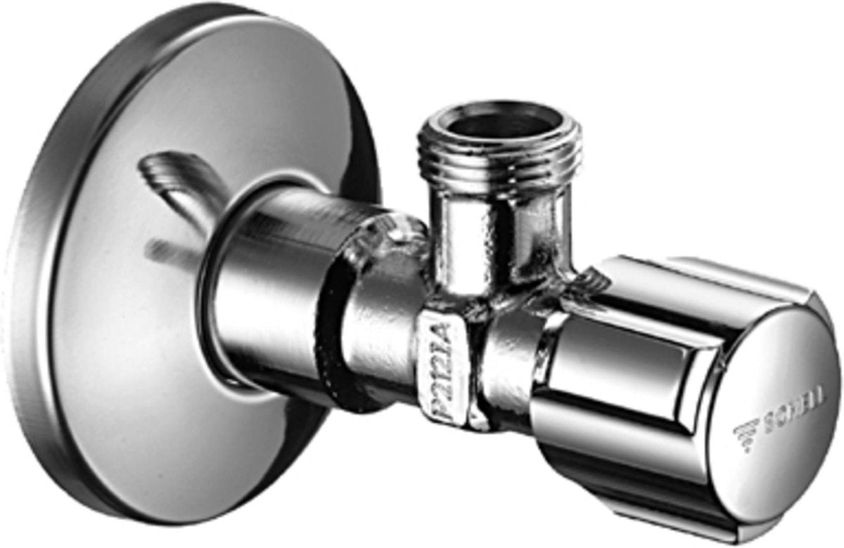 Grifo de ángulo confort Schell con función de control de confort - 1 2 x3 8 cromado