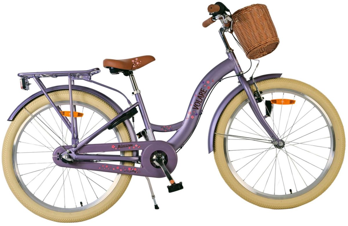 Volare Blossom Children's bicycle - Girls - 24 inch - Purple - 3 gears
