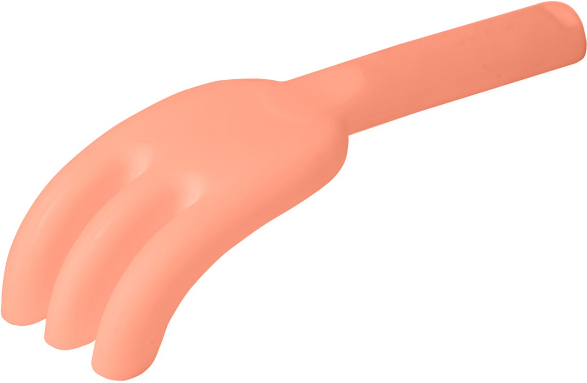 Rastrello Scrunch - corallo - pieghevole - riciclabile