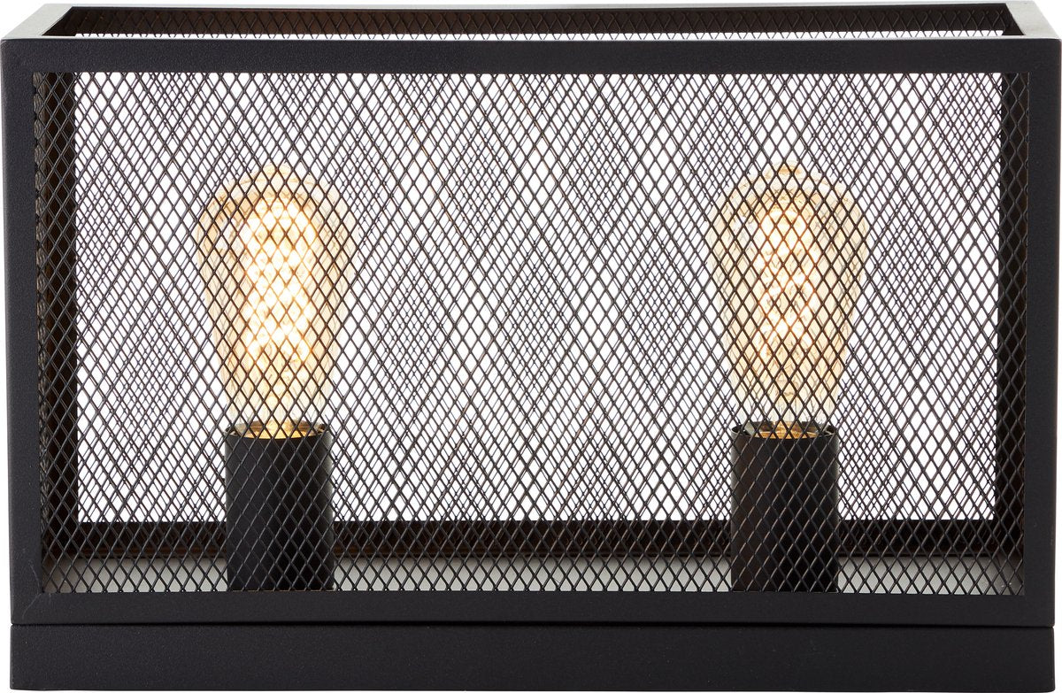 Labirinto brillante - lampada da tavolo - e27 max 2x60w - nera