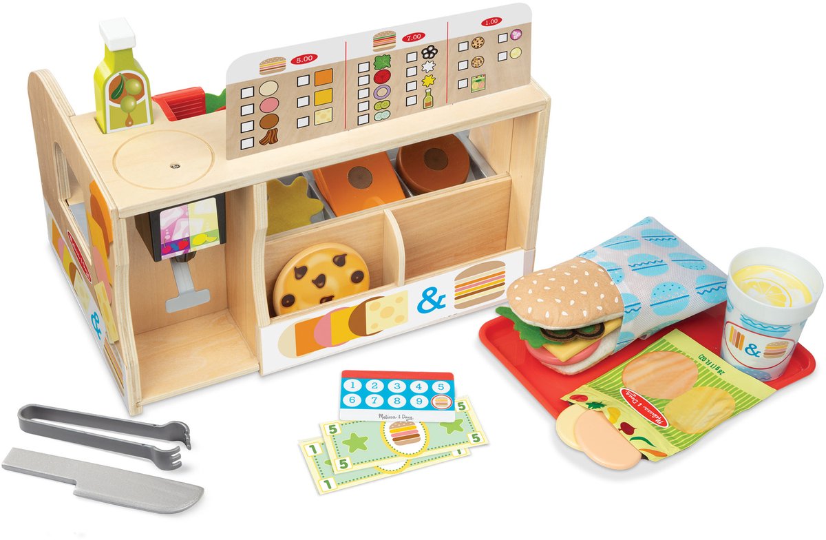 Melissa Doug Wooden Stack Sandwich Counter