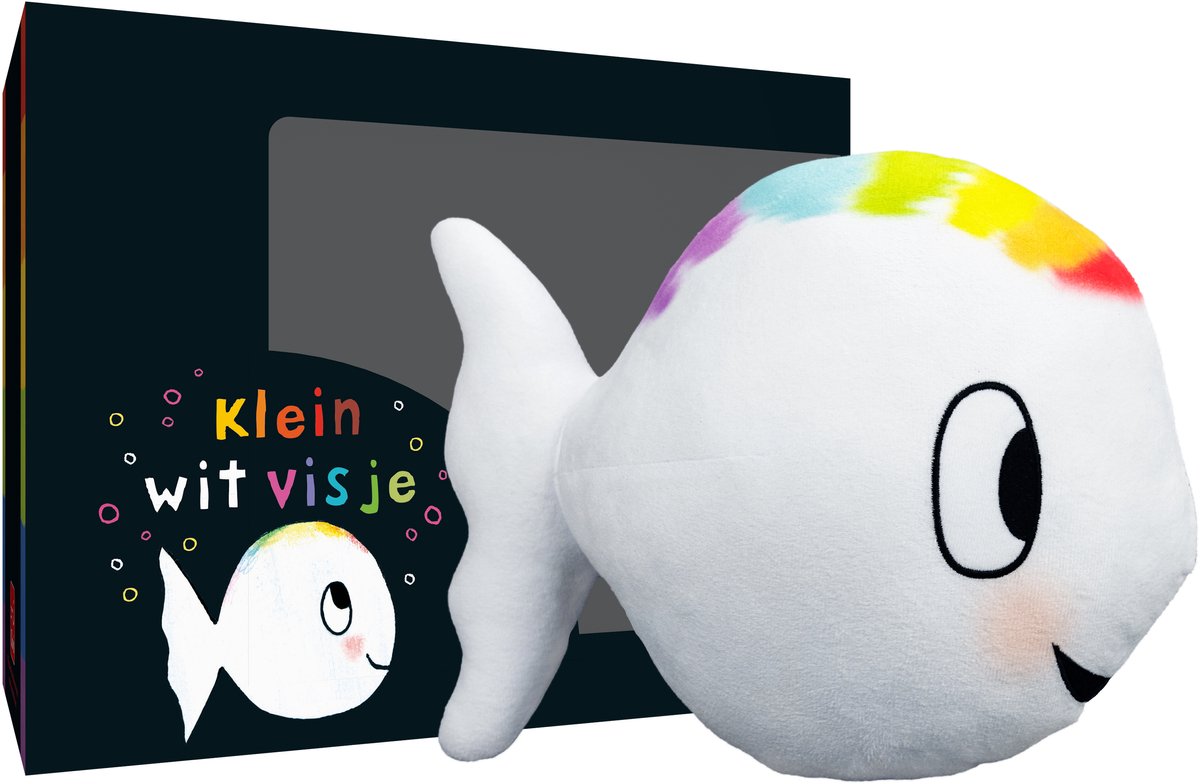 Peluche Clavis piccolo pesce bianco ca. 32 cm