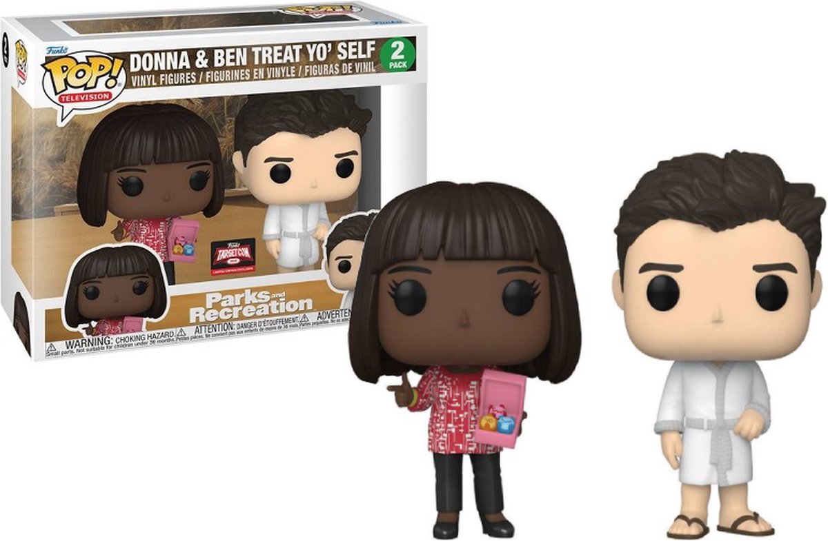 Funko pop! television: parks and recreation - donna ben treat yo self 2-pack
