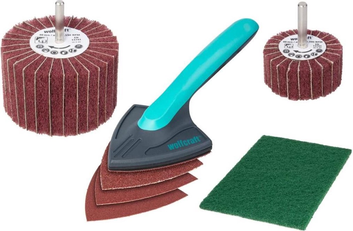 Wolfcraft - juego de carpintería 7 piezas - para renovación de muebles de madera - 5642000