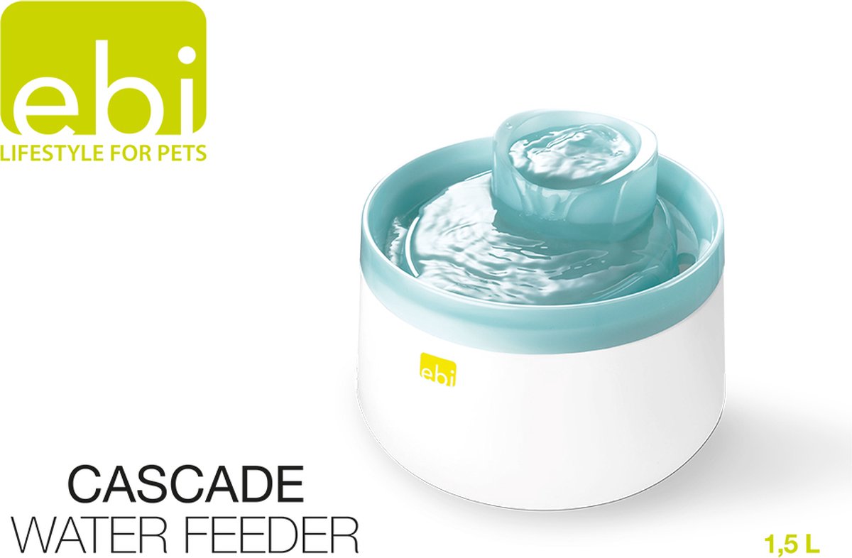 Fuente de bebida de Ebi Cascade Blue Desvainada