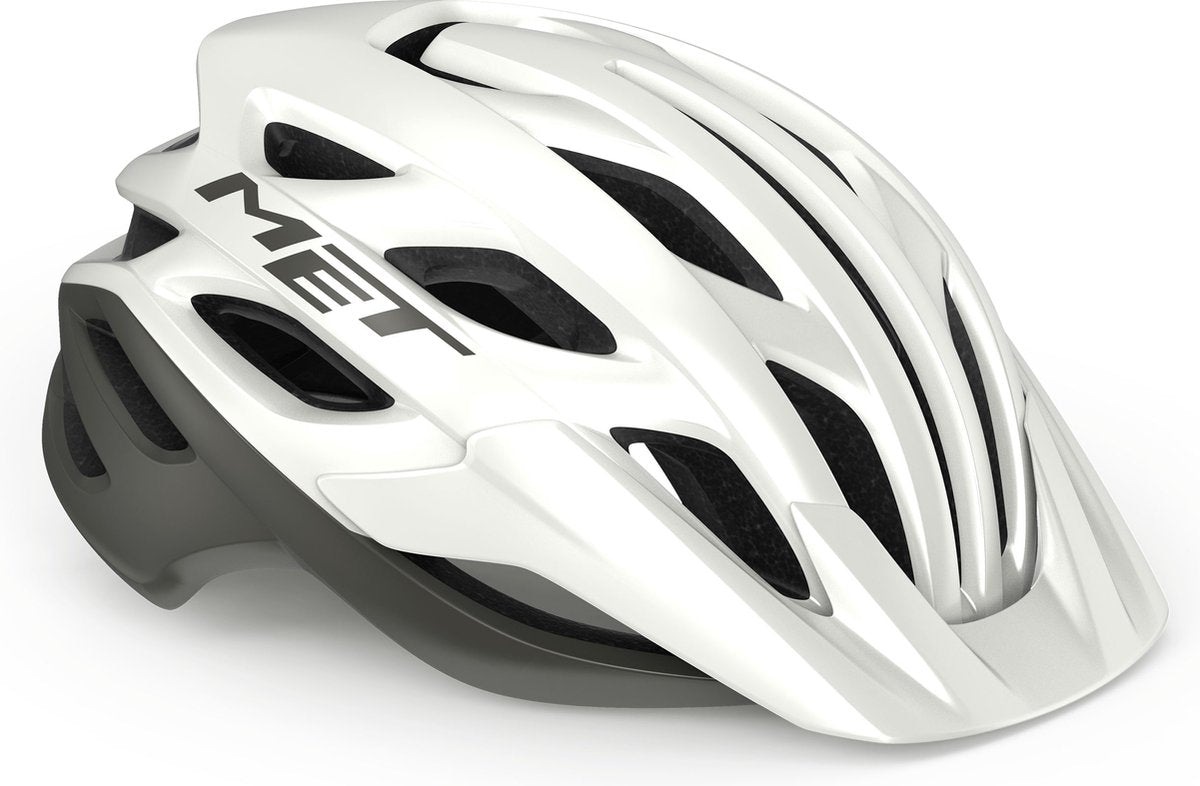 With Veelo mips bicycle helmet men women - bicycle helmet mountain bike adults - electric bicycle - city bike - size l (58-61cm) - white gray matt (white)