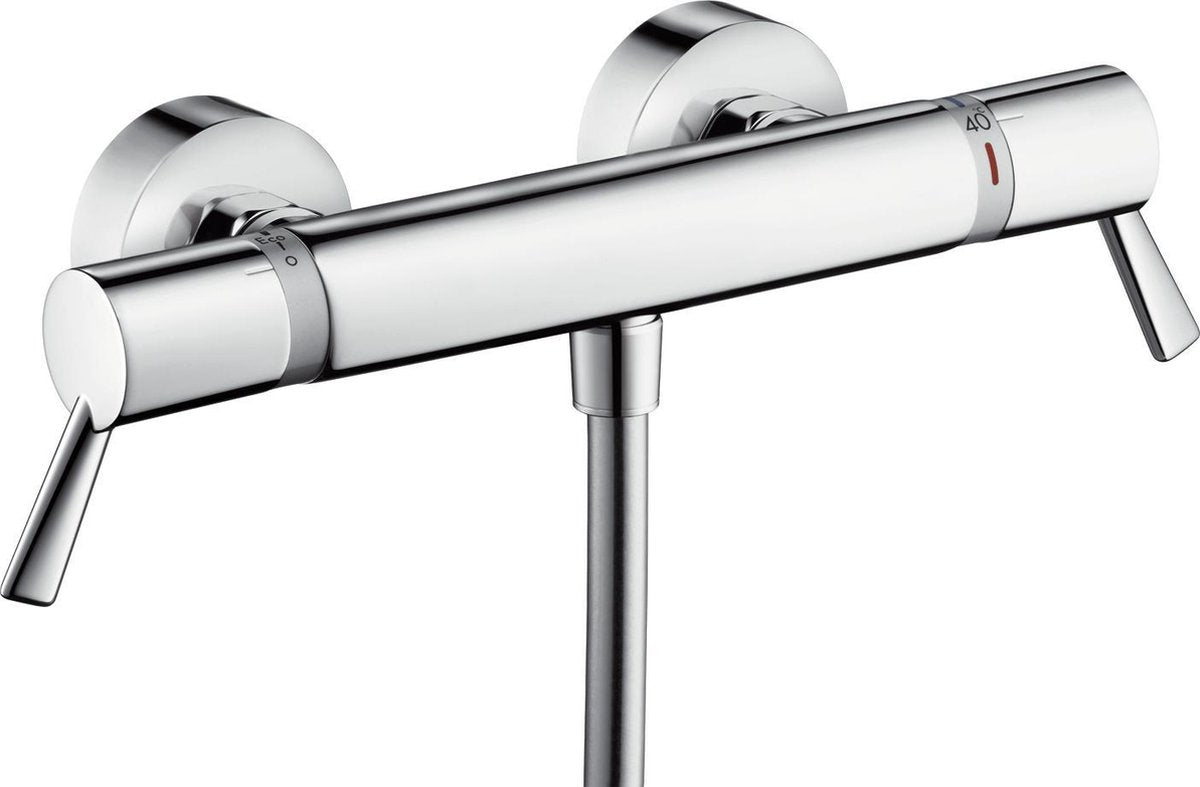 Rubinetto doccia termostatico Hansgrohe ecostat comfort care - con maniglie prolungate - interasse 15 cm - cromo