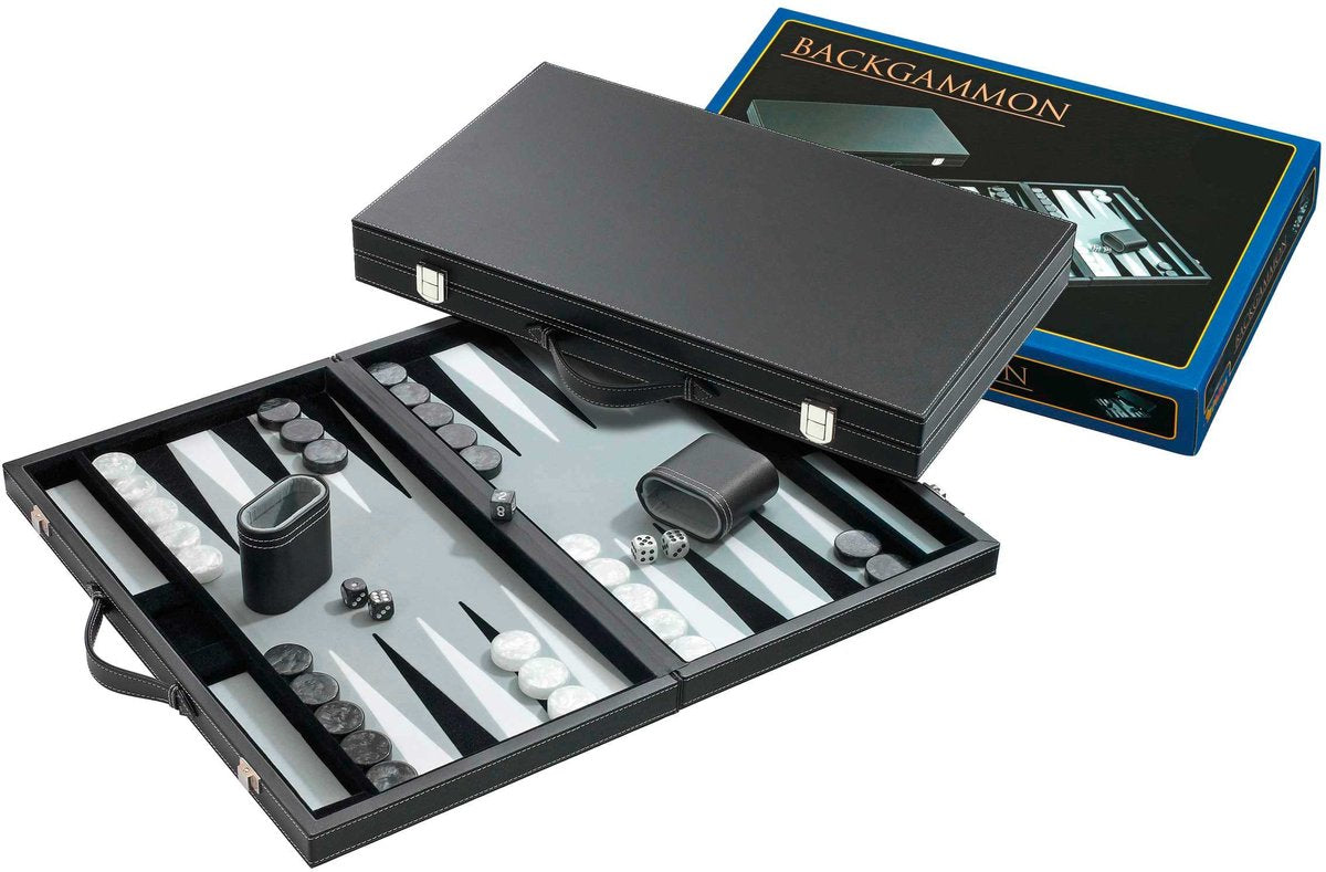 Custodia backgammon Philos grigio medio