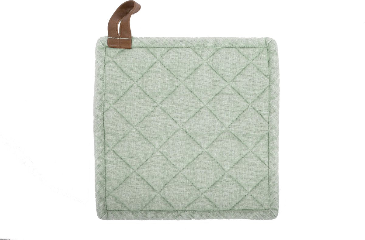 Presine myrna sans marque tiseco – cotone – set da 2 pezzi – 20x20 cm – verde