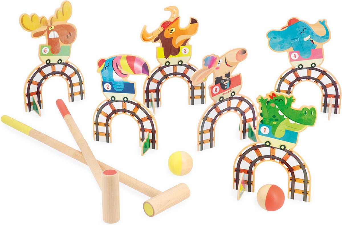 Janod - applepop - croquet achtbaan spel