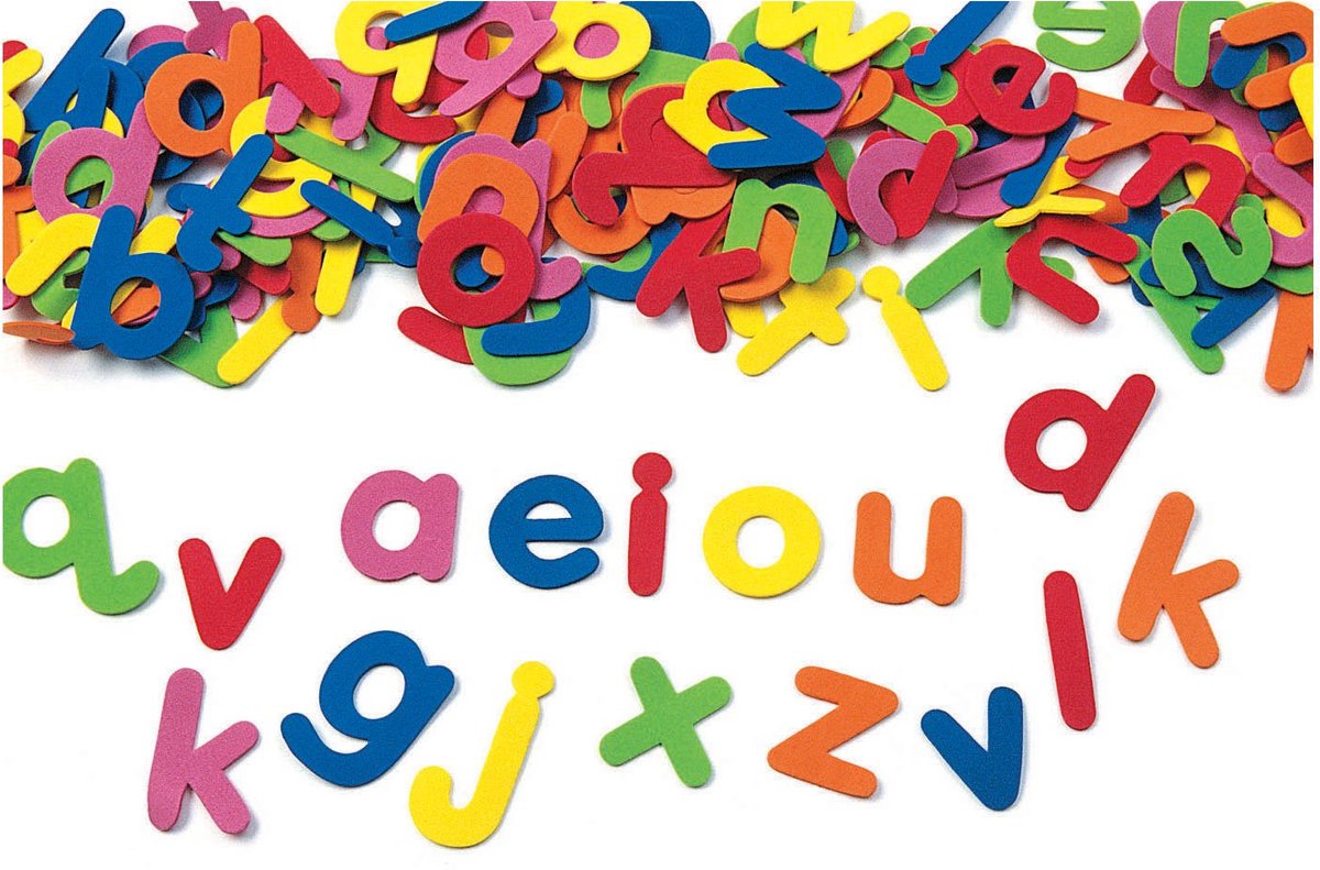 Colorazioni Lettere di schiuma autoadesivo Alphabet, set di 380