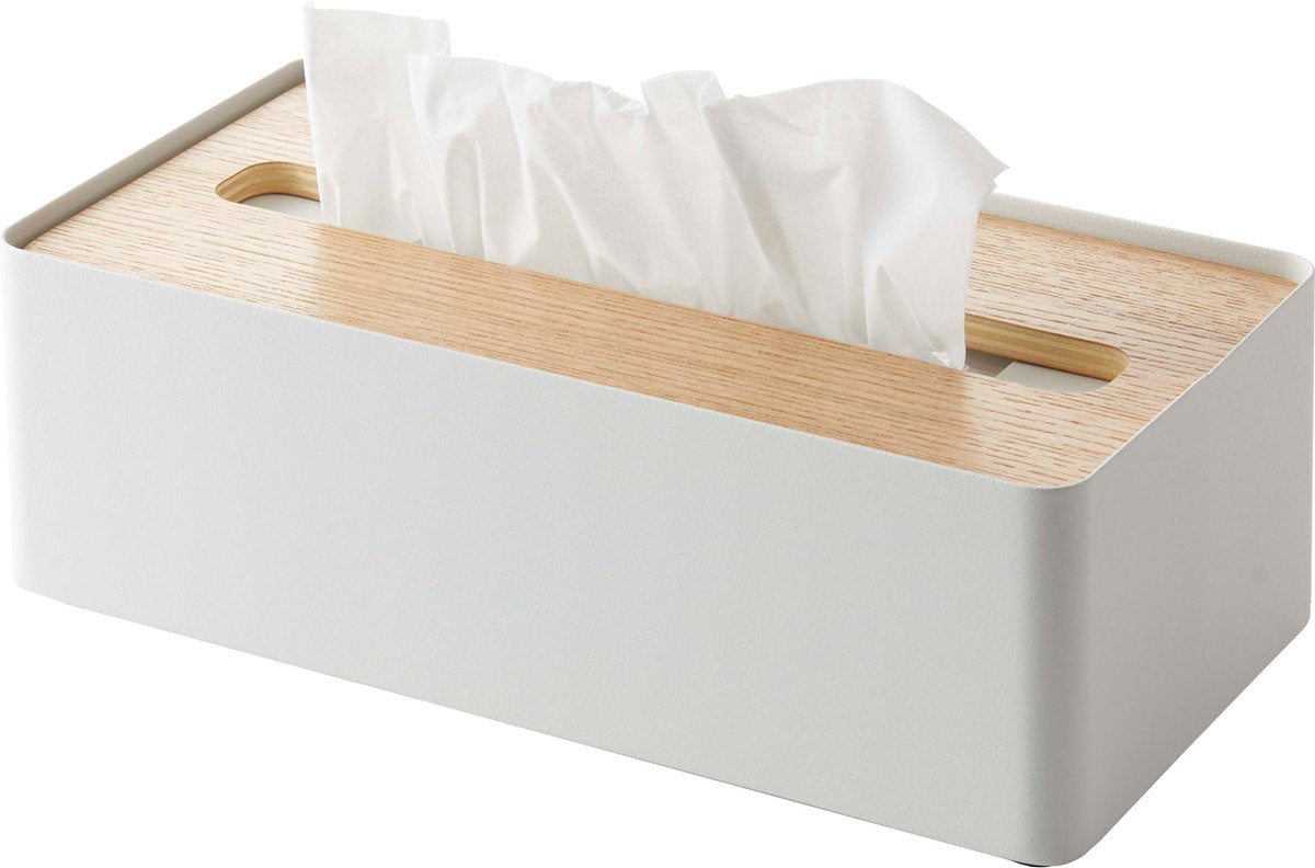 Caja de pañuelos Yamazaki - rin - beige