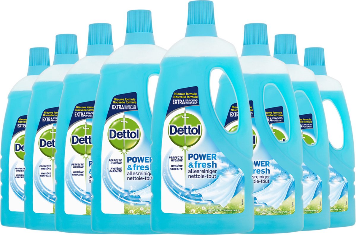 Detergente multiuso Dettol - Cotton Fresh - 8 x 1 litro - Confezione risparmio