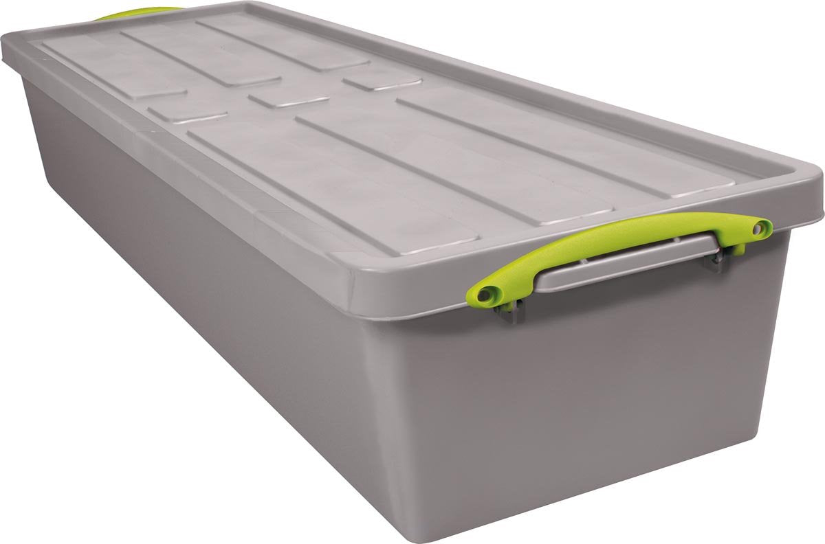 Really useful box recycled opbergdoos 23 l, nestbaar, grijs 3 stuks