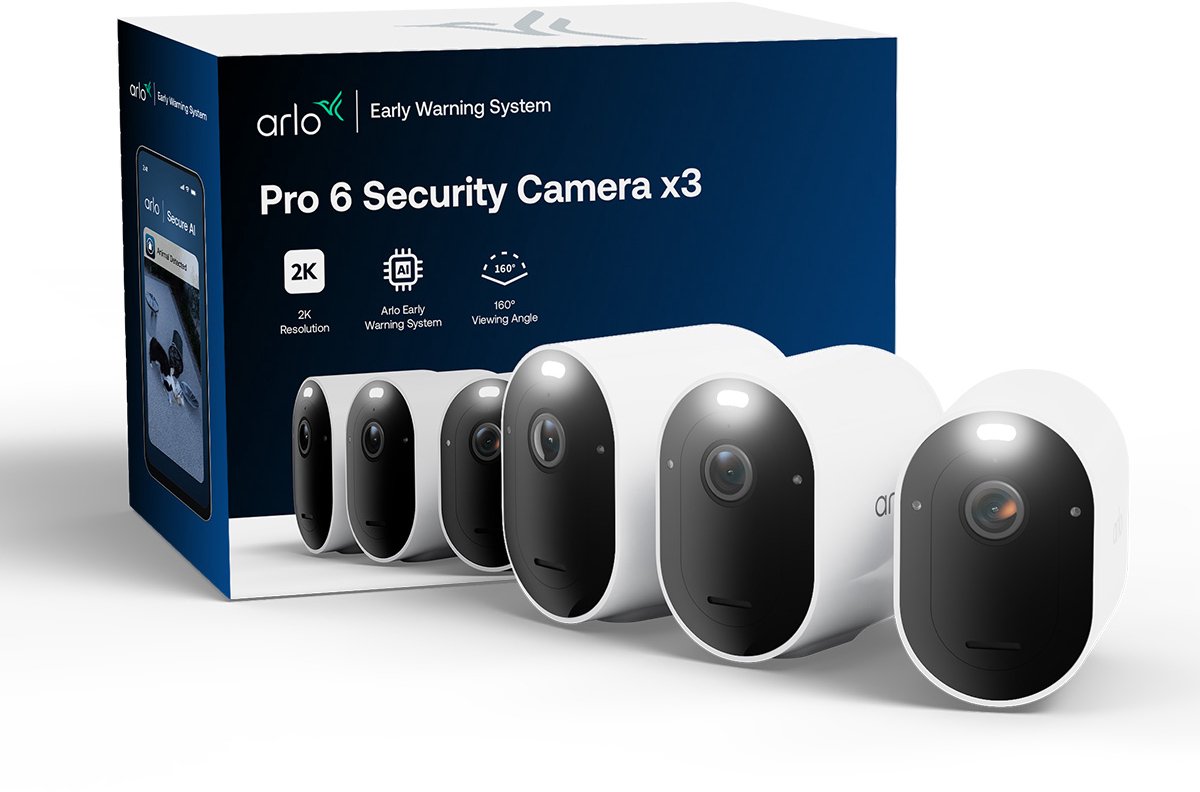 Telecamera di sicurezza Arlo pro 6 2k+ - 3 telecamere IP