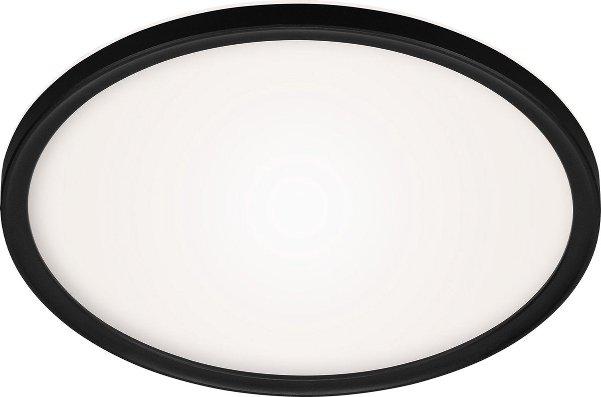Briloner slim - Plafoniera LED - lampada da soffitto - 18w - bianco-nero - ø29,3cm