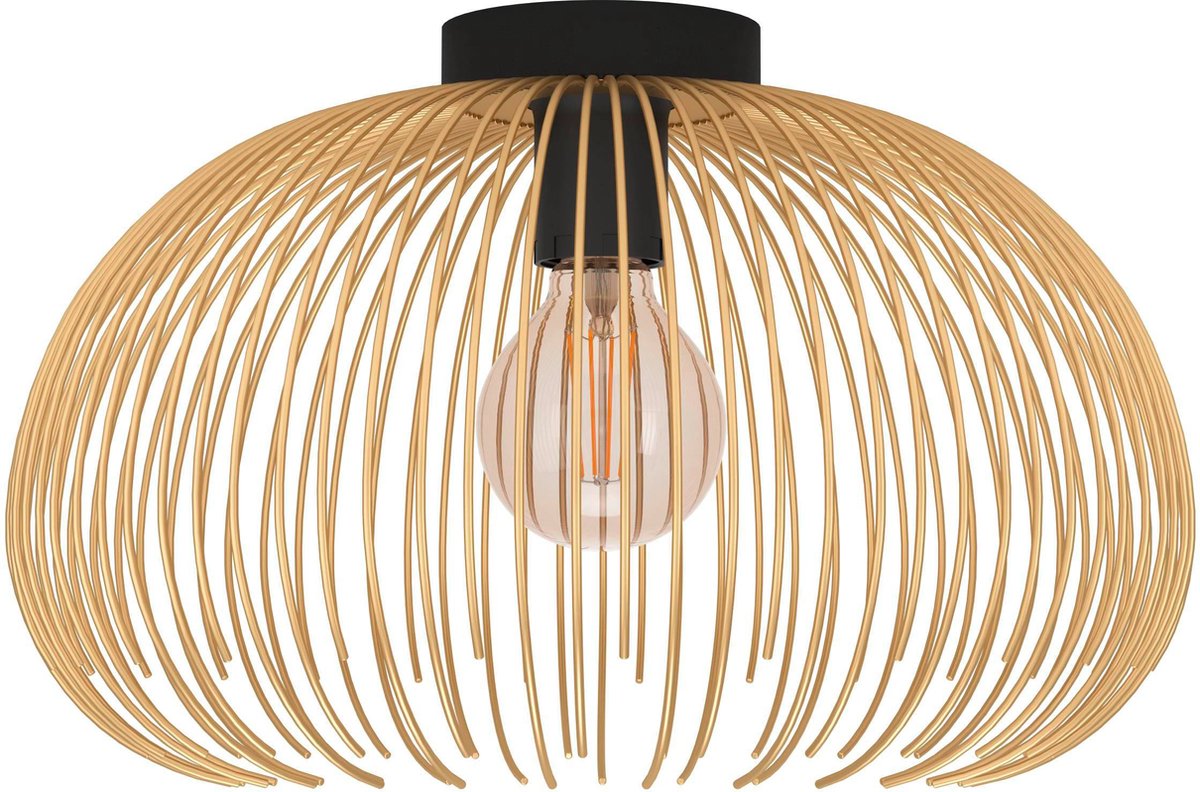 Eglo venezuela plafondlamp - e27 - ø 38,5 cm - goud zwart
