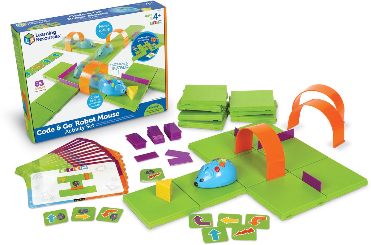 Set di attività per mouse robot Code go® di risorse didattiche - 5+
