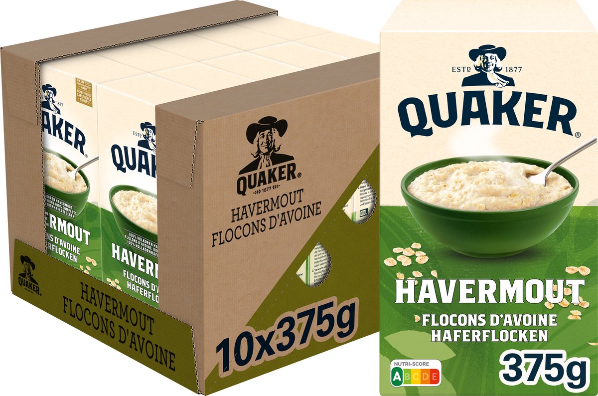 Avena Quaker - cereal para el desayuno - 10 x 375 gramos