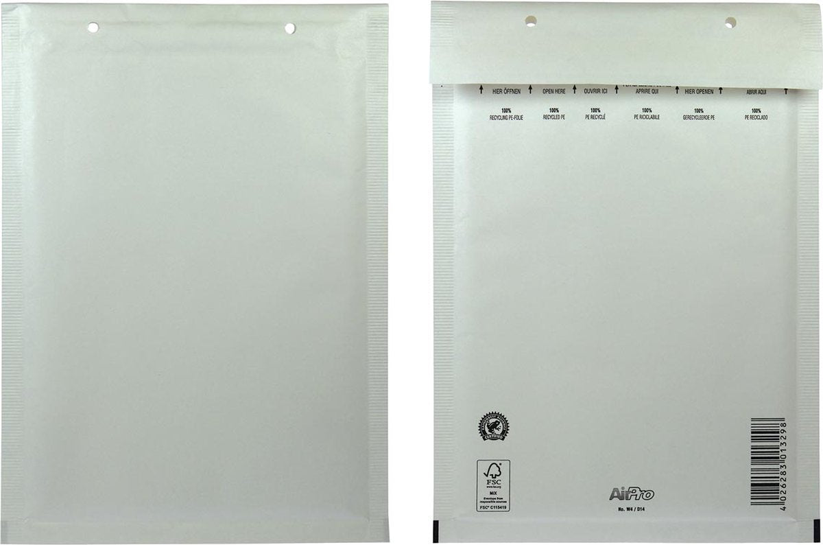 Airpro 100 sobres burbujas 180x265 blanco