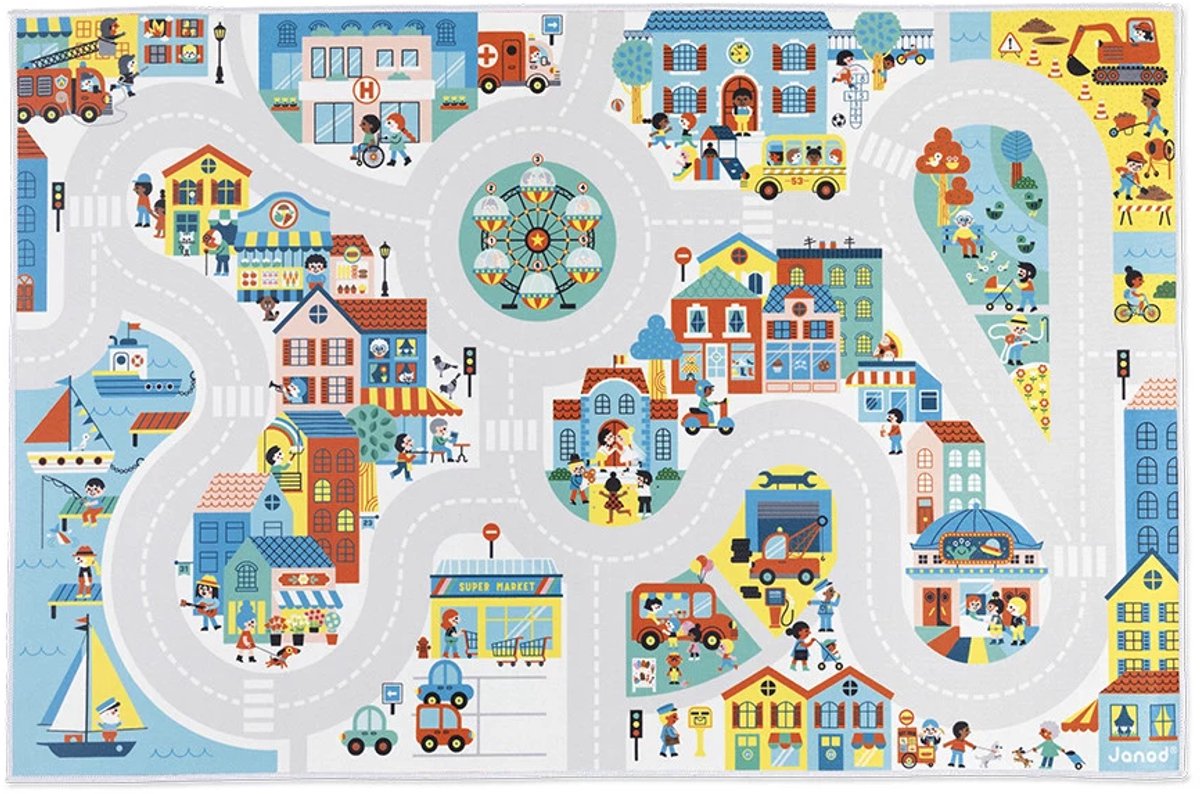 Janod - incrocio - tappeto da gioco - la città