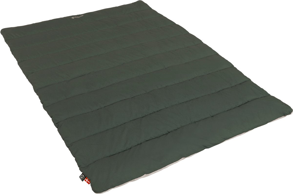 Outwell campion duvet slaapzak dekbed 1 persoons 135 x 200 groen