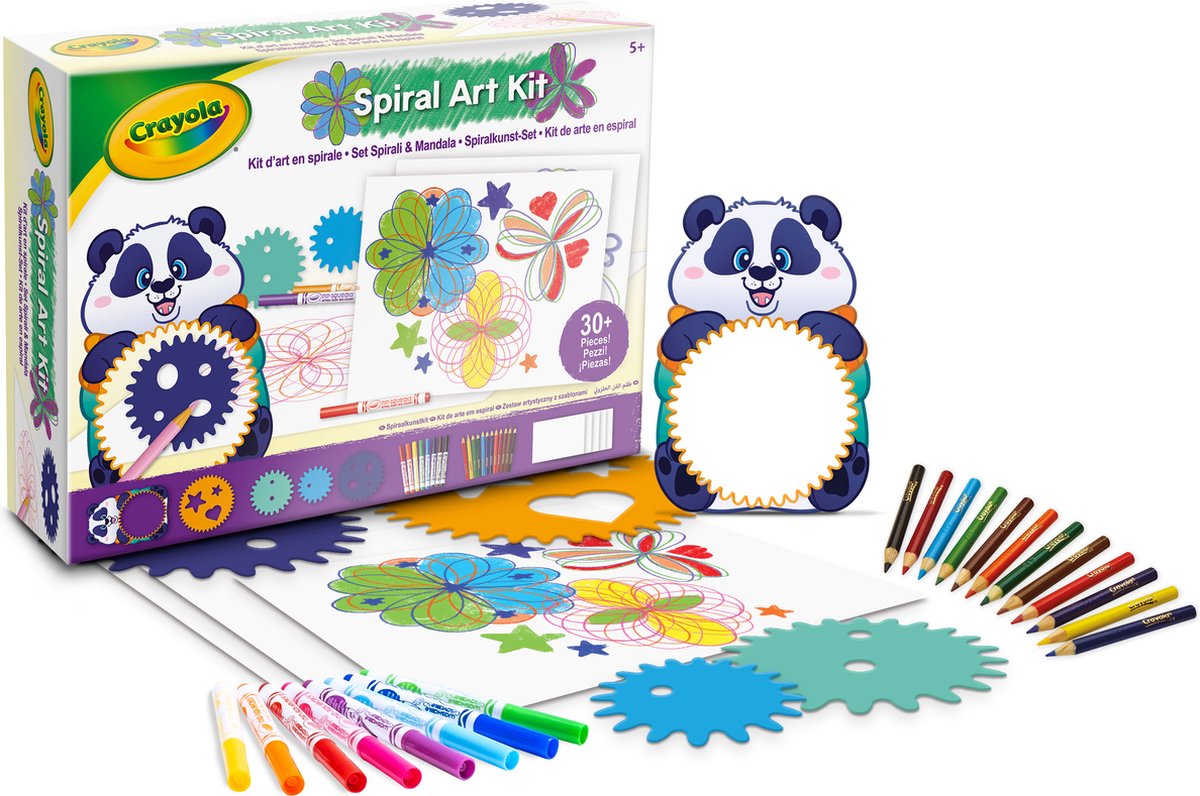 Crayola - hobbypakket - spiraalkunstkit - knutselset voor kinderen