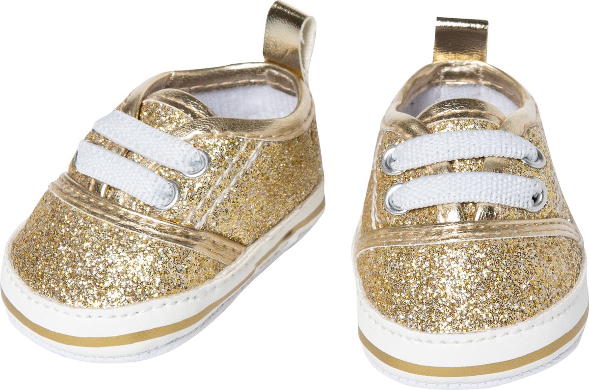 Sneaker bambola Heless Glitter oro, 30-34 cm
