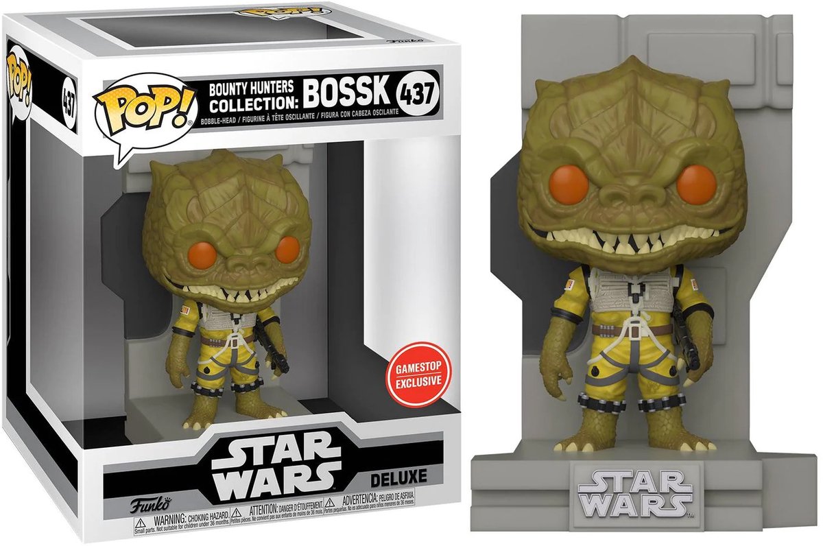Funkopop! deluxe: collezione Star Wars Bounty Hunters - Bossk - esclusiva USA
