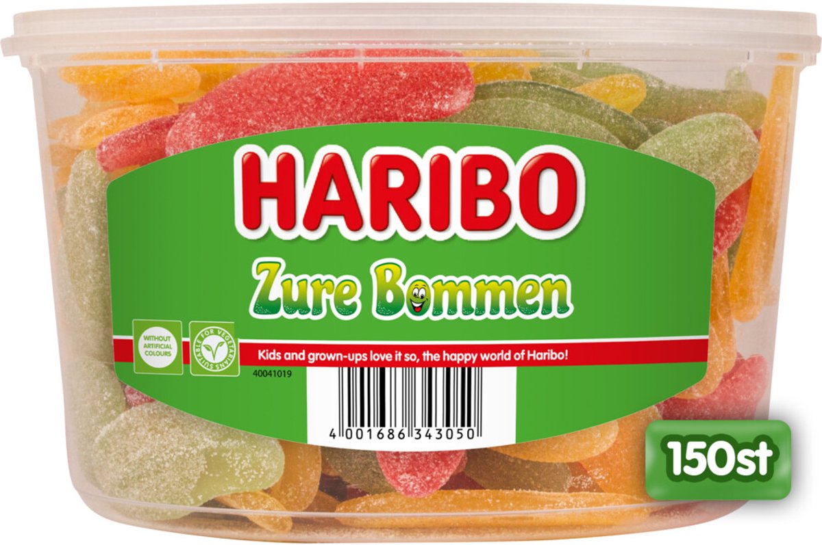 Bombe acide Haribo (150 pezzi)