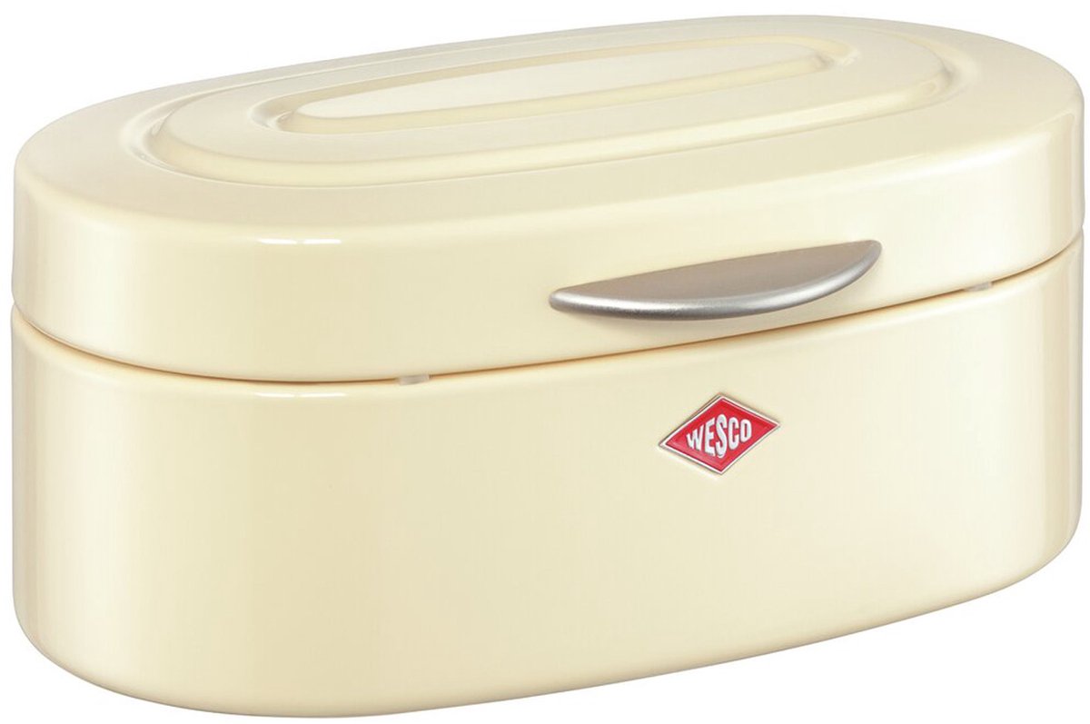 Wesco single elly broodtrommel | 8,5 liter | metaal - amandel | broodbewaardoos