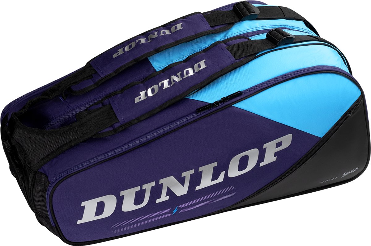 Dunlop -borsa da tennis- fx-performance 8rkt - borsa sportiva unisex - viola nero ciano