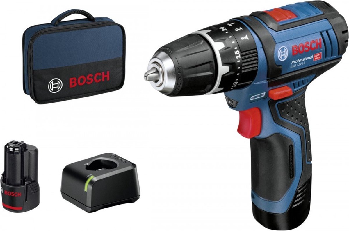 Bosch professional gsb 12v-15 conjunto de valor 06019b690h