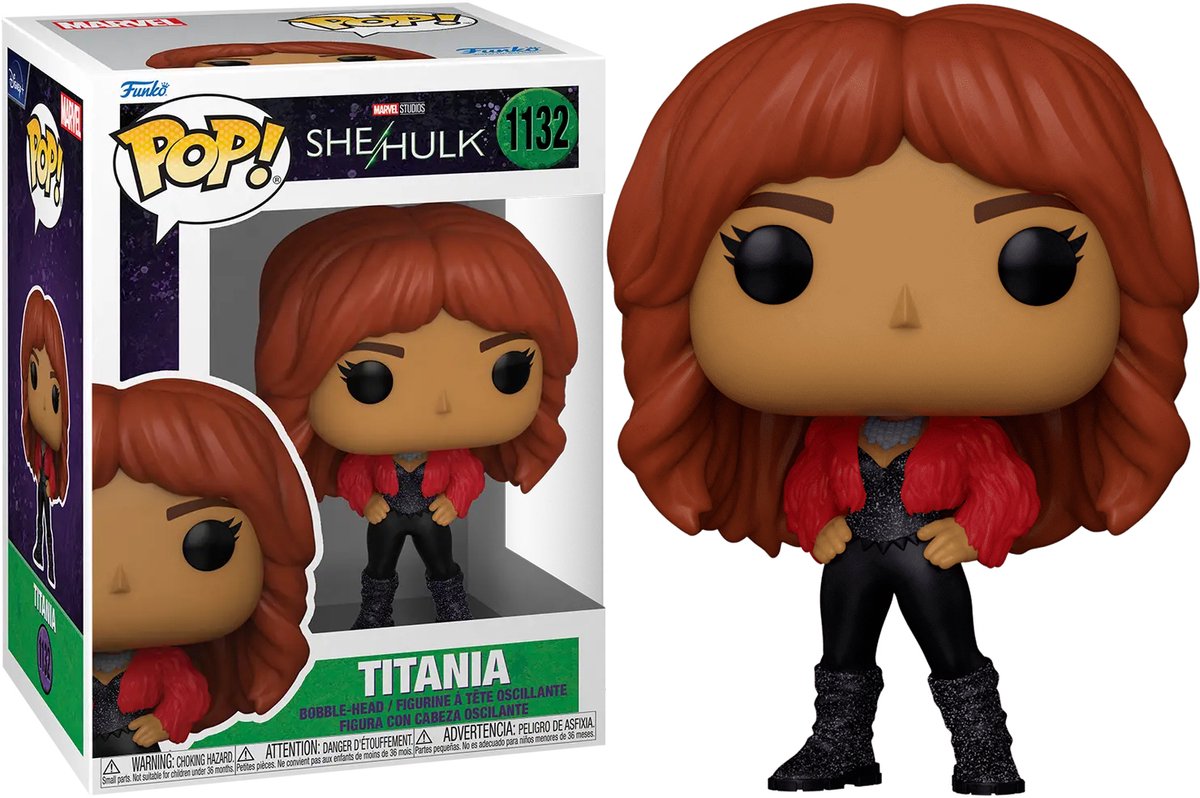 ¡Funko pop! maravilla: she-hulk - titania (cabecera) #1132