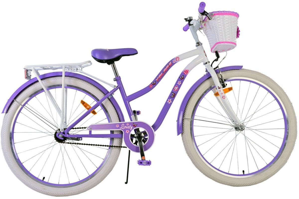 Volare lovely kinderfiets - meisjes - 26 inch - paars