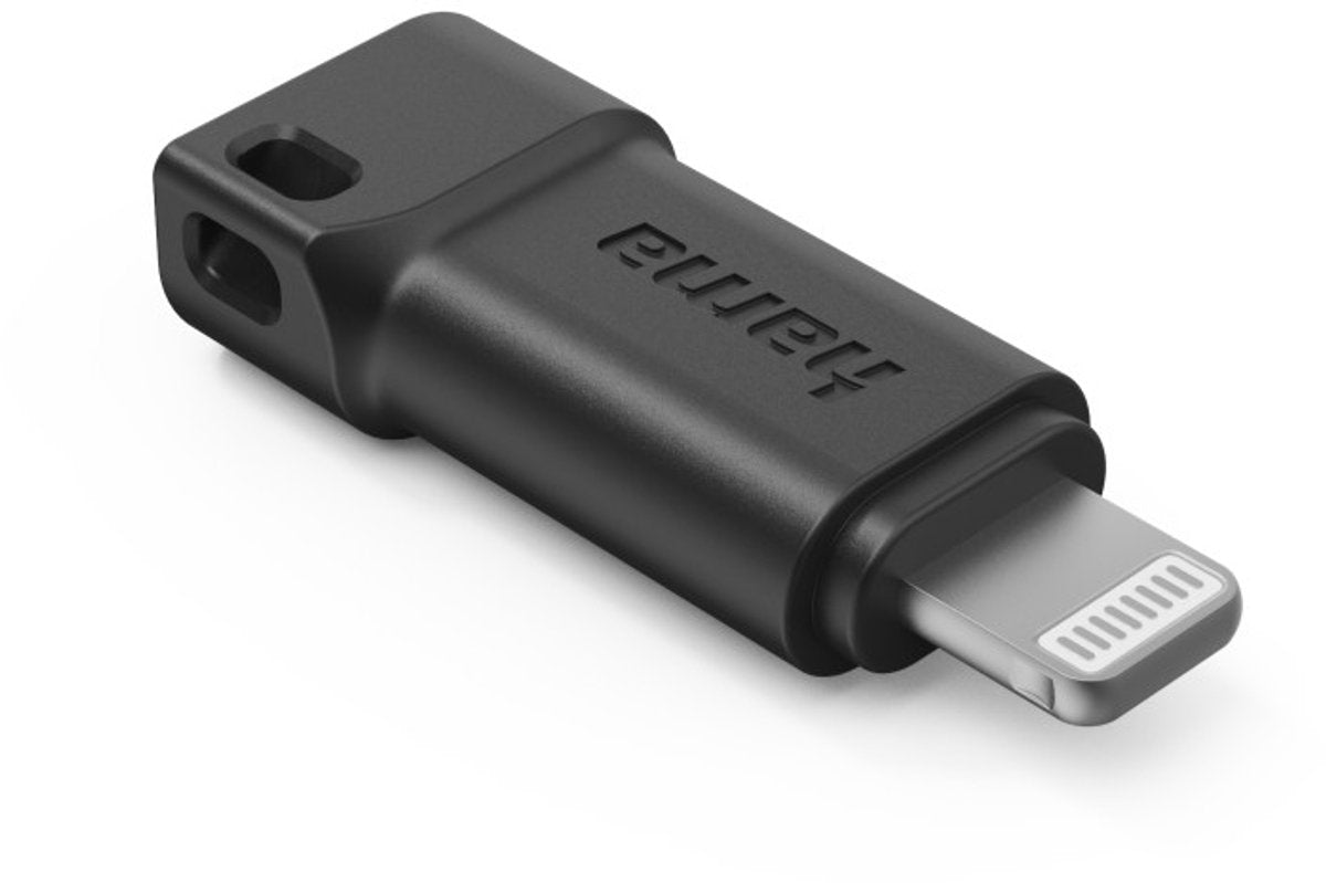 Adaptador Hama USB-C a conector Apple Lightning, MFI, negro