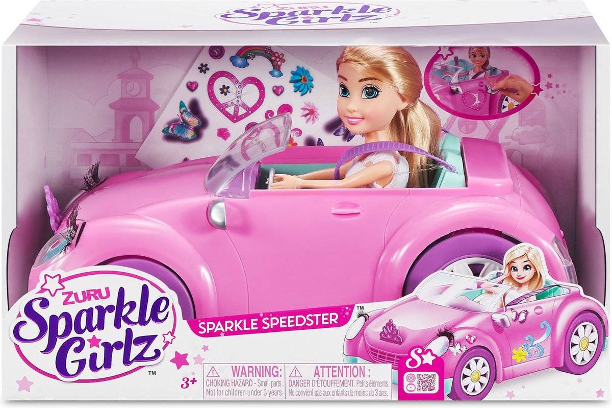 Sparkle Girlz convertible con muñeca Zuru
