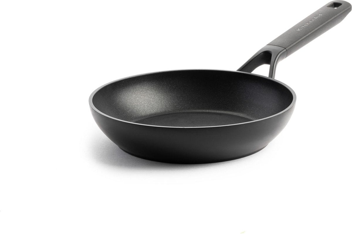 Sartén kitchenaid classic de aluminio forjado ø20cm - negra - inducción - antiadherente - sin pfas