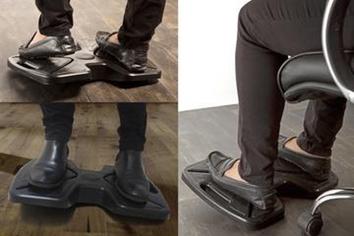 Reposapiés Unilux 'updown' - asiento activo - negro