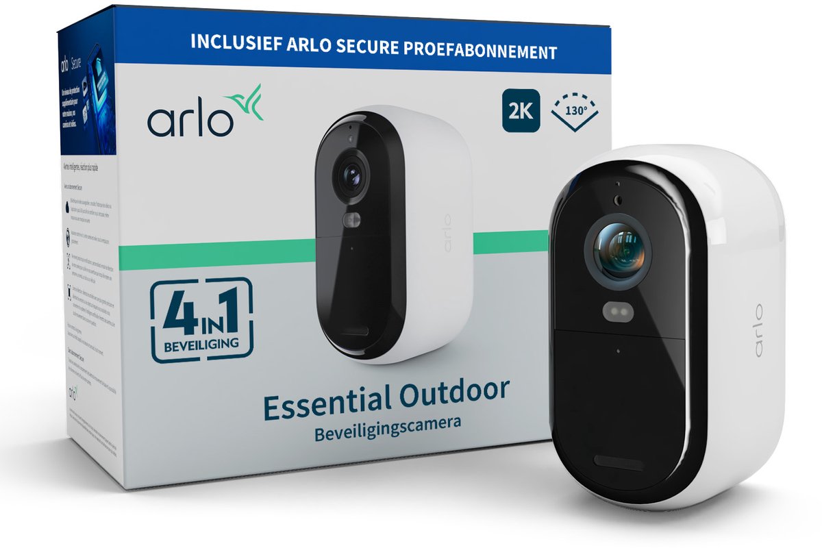 Telecamera di sicurezza Arlo Essential2 2K - 1 telecamera IP
