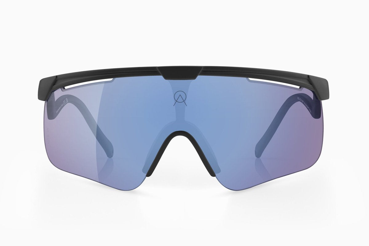 Alba optics fietsbril - delta black vzum f-lens flamingo lei